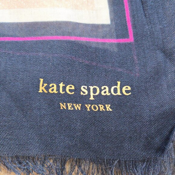 NWT kate spade Map of Manhattan Scarf - Picture 7 of 12